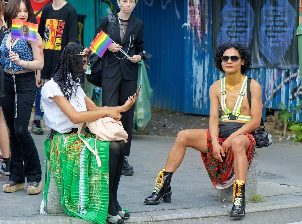 people, lgbt, event, parade, pride, makeup, clothes, street, costumes, pride month, pride parade, rainbow flag, pride flags, world pride. Brand issue response for Gen Z audiences: a risk checklist